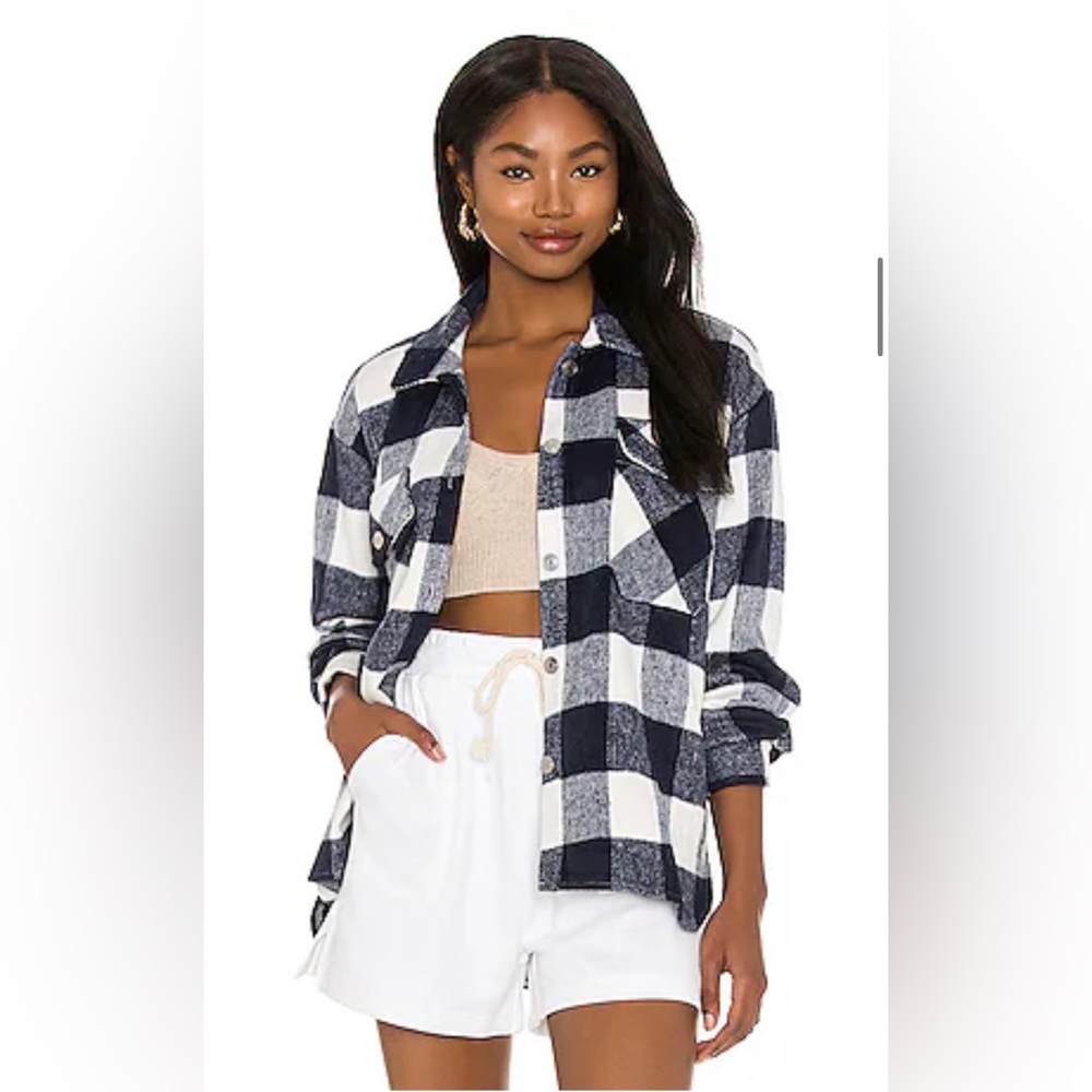 BB Dakota by Steve Madden Checkered Button Down Shirt/Shacket